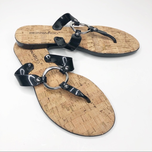 Bernardo Shoes Bernardo Matrix Jelly And Cork Sandal Black